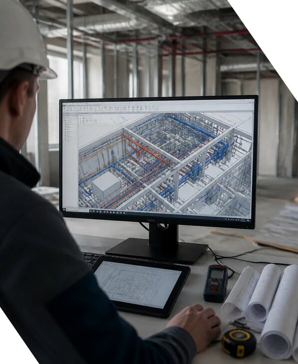 Создание BIM модели инженерных сетей для объектов в Миассе